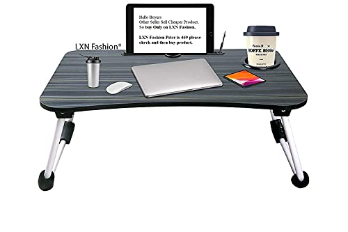 India Desire : Buy LXN table for home Foldable Wooden For Makeup Bed (Black) at Rs. 279 from Amazon [Regular Price Rs 437]