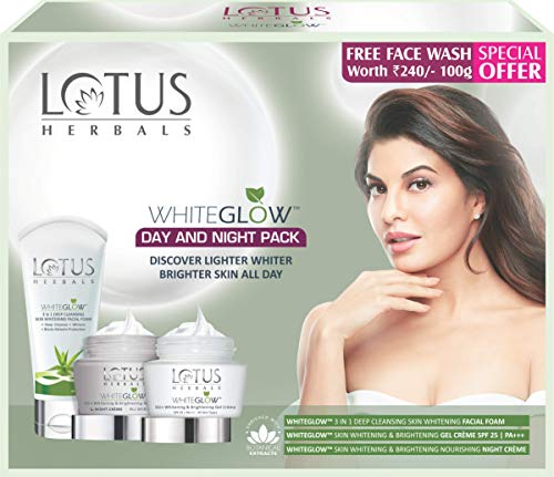 India Desire : Buy Lotus Herbals White Glow Day And Night Pack with free Face wash,220gm at Rs. 489 from Amazon [MRP Rs 815]