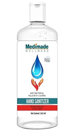 India Desire : Buy Medimade 500 ml Sanitizer - 70% Alcohol FDA Approved at Rs. 74 from Amazon