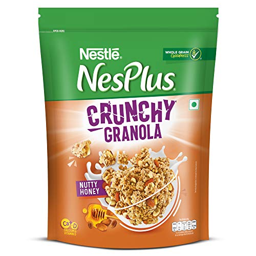 India Desire : Buy Nestle NesPlus Breakfast Cereal - Crunchy Granola with Nutty Honey, 475g Pouch at Rs. 218 from Amazon