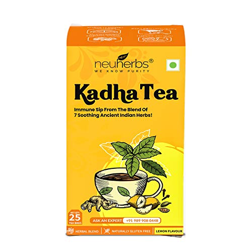 India Desire : Buy Neuherbs Kadha Tea Lemon Flavour 25 Teabags - Ayush Kadha for Immunity Booster at Rs. 99 from Amazon [Regular Price @Rs 129]
