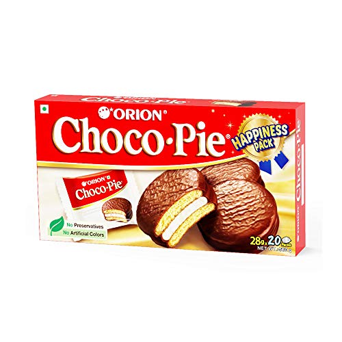 India Desire : Buy ORION Choco Pie - Chocolate Coated Soft Biscuit - Happiness Pack, 2 X 560 g at Rs. 299 from Amazon