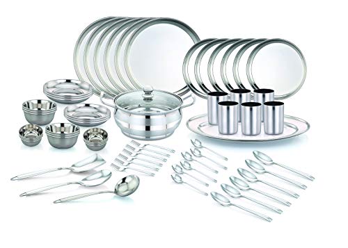 India Desire : Buy Pigeon-Sapphire Dinner Set 61pcs at Rs. 2214 from Amazon