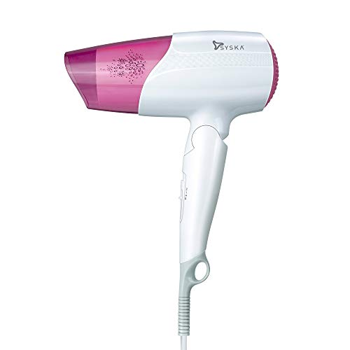 India Desire : Buy SYSKA HD1810i 1800Watt Keratin Plus Hair Dryer with Heat Balance Technology (3 Speed/Heat, Cold Air Function) (Pink) at Rs. 999 from Amazon [Regular Price @Rs 1199]
