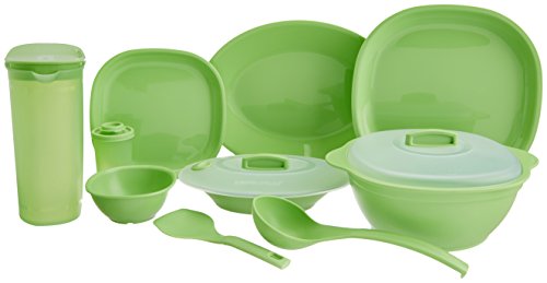 India Desire : Buy Signoraware Square Dinner Set, 38-Pieces, Parrot Green at Rs. 1518 from Amazon [Regular Price Rs 2134]