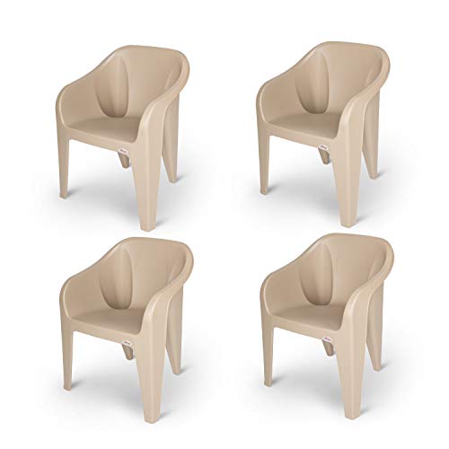 India Desire : Buy Supreme Futura Plastic Chairs for Home and Office (Set of 4, Beige) at Rs. 1552 from Amazon (Regular Price Rs 3450)