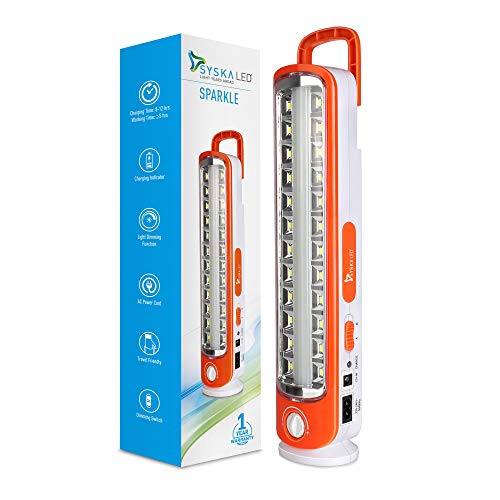 India Desire : Buy Syska Sparkle Rechargeable Emergency LED Lantern 12W (Orange) at Rs. 599 from Amazon [Regular Price Rs 899]