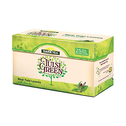 India Desire : Buy Tata Tea Tulsi Green Tea Bags 25s at Rs. 87 from Amazon