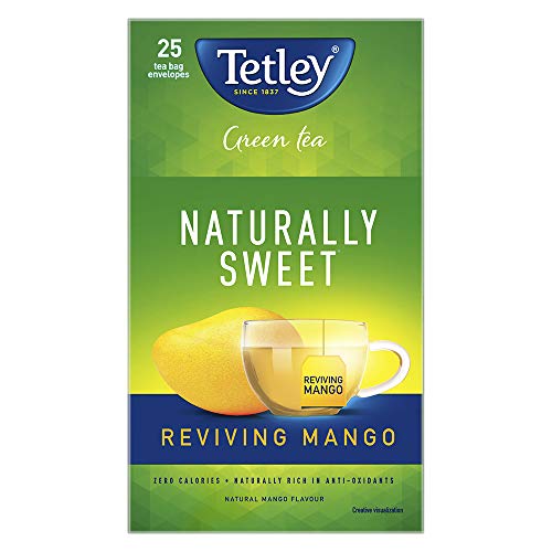 India Desire : Buy Tetley Green Tea Reviving Mango, 25 Tea Bag at Rs. 99 from Amazon [MRP Rs 160]