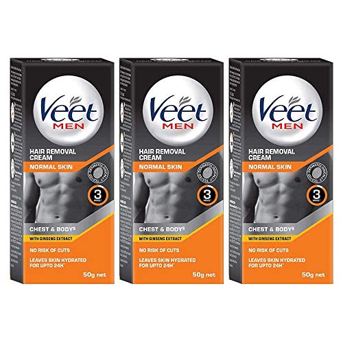 India Desire : Buy Veet Hair Removal Cream for Men, Normal Skin - 50g Each (Pack of 3) at Rs. 234 from Amazon
