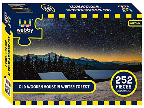 India Desire : Buy Webby Old Wooden House in Winter Forest Jigsaw Puzzle, 252 Pieces at Rs. 157 from Amazon [MRP Rs 499]
