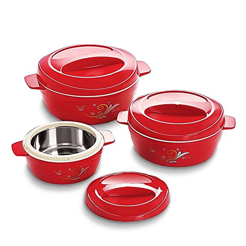 India Desire : Buy Cello Cuisine Insulated Plastic Casserole Gift Set, 3-Pieces at Rs. 479 from Amazon