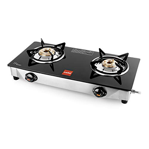 India Desire : Buy Cello Glorious Gas Stove 2 Burner Glass Top, Black at Rs. 1649 from Amazon [Regular Price Rs 2199]