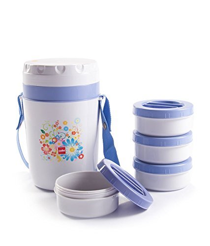 India Desire : Buy Cello Micra Insulated 4 Container Lunch Carrier, Grey at Rs. 350 from Amazon [Regular Price Rs 577]