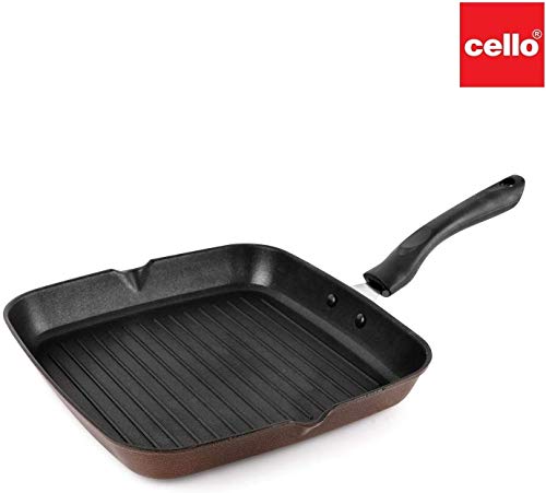 India Desire : Buy Cello Non Stick Grill Pan Square, Black at Rs. 579 from Amazon [Regular Price Rs 599]