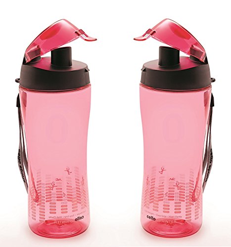 India Desire : Buy Cello Sprinter Sports Plastic Bottle Set, 700ml, Set of 2, Dark Pink at Rs. 189 from Amazon [Selling Price Rs 320]
