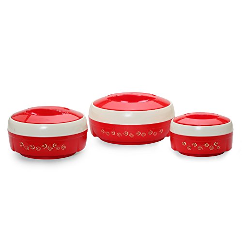 India Desire : Buy Cello Ultra Insulated Hotpot, Set of 3, Red (500, 850 & 1500 ML) at Rs. 420 from Amazon [MRP Rs 828]
