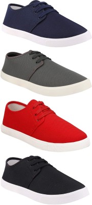 India Desire : Buy Chevit Combo Pack of 4 Casual Sneakers With Sneakers For Men(Multicolor) at Rs. 498 from Flipkart [Regular Price Rs 711]