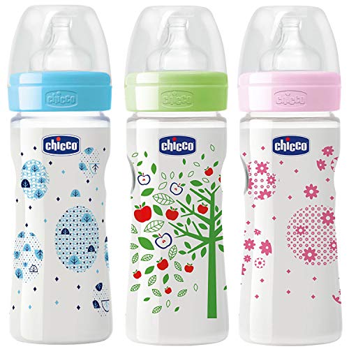 India Desire : Buy Chicco 250ml Well-Being Feeding Bottle (Pack of 3) - 250 ml (Blue, Pink, Green) at Rs. 468 from Amazon