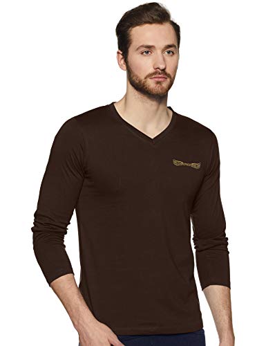India Desire : Buy Chromozome Men's Cotton T-Shirt (OS-7 Chocolate S) at Rs. 200 from Amazon