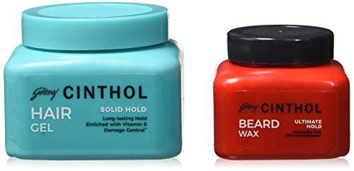 Buy Cinthol Solid Hold Hair Styling Gel, 100ml with Cinthol Beard Wax, 50ml  Combo at Rs. 184 from Amazon