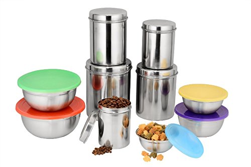 India Desire : Amazon Steal Deal: Buy Classic Essentials Steel Food Container Set of 10 at Rs. 599 [MRP Rs 1775]