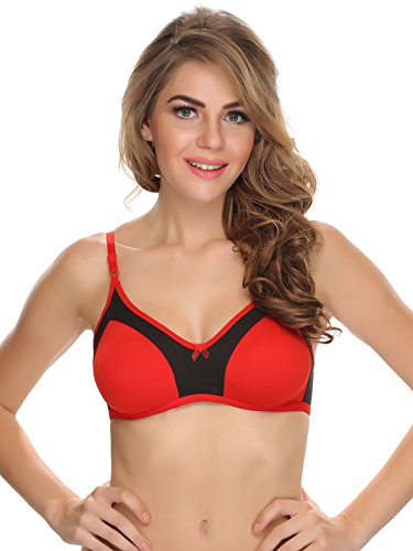India Desire : Buy Clovia Women's T-Shirt Non Padded Non Wired Bra (BR0349P04-34B_Red_34 B) at Rs. 174 from Amazon [Regular Price Rs 239]