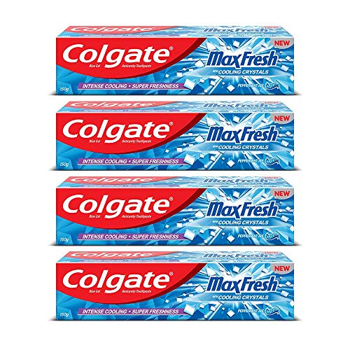 India Desire : Buy Colgate Max Fresh Anti-Cavity Toothpaste, Peppermint Ice, 150gm (Pack of 4) at Rs. 239 from Amazon [Regular Price Rs 368]