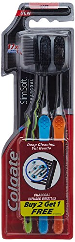 India Desire : Buy Colgate Toothbrush Slim Soft Charcoal (Buy 2 Get 1) at Rs. 98 from Amazon [MRP Rs 140]
