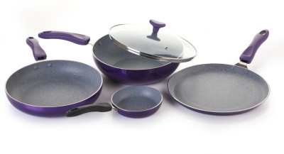 India Desire : Buy Crystal Marble Plus Non Stick Induction Bottom Cookware Set(4-Piece) at Rs. 999 from Flipkart [Regular Price Rs 1449]