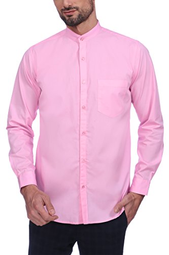 India Desire : Buy DIVISIVE Men's Full Sleeves Chinese Collar Cotton Casual Shirt (DVS32_S_Pink) at Rs. 199 from Amazon