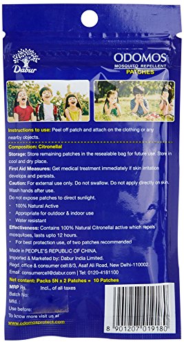 India Desire : Buy Dabur Odomos Patch - 10 Patch at Rs. 70 from Amazon [Selling Price Rs 140]