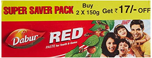 India Desire : Buy Dabur Red Ayurvedic Paste Complete Dental Care 300 gms at Rs. 74 from Amazon [MRP Rs 135]