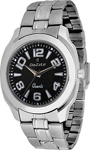 India Desire : Buy Dazzle Analog Black Dial With Silver Stainless Steel Strap Quartz Men's Watch at Rs. 99 from Amazon