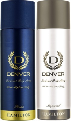 India Desire : Buy Denver Pride and Imperial Combo Deodorant Spray  -  For Men(400 ml, Pack of 2) at Rs. 166 from Flipkart [Regular Price Rs 345]