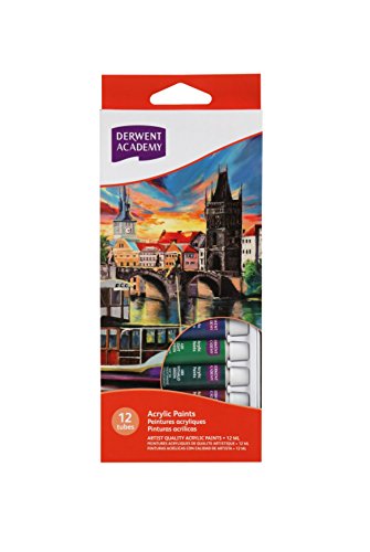 India Desire : Buy Derwent Academy Acrylic Paints 12ml (Pack of 12) at Rs. 173 from Amazon