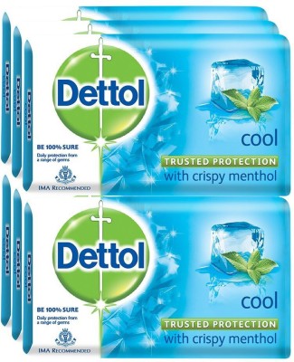 India Desire : Buy Dettol Bathing Bar Soap, Cool(750 g, Pack of 6) at Rs. 210 from Flipkart [Regular Price Rs 300]