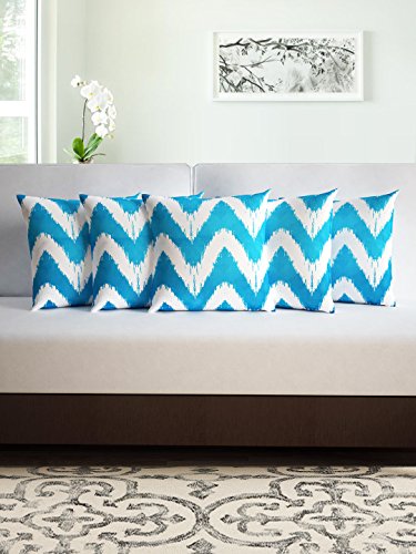 India Desire : Buy Divine Casa Smooth Grace Cotton Set of 5 Cushion Covers at Rs. 129 from Amazon [Regular Price 299 ]