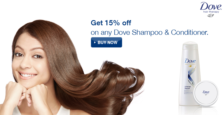 India Desire : Get 15% To 20% Off On Dove Shampoo & Conditioner.