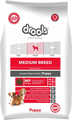 India Desire : Buy Drools Medium Breed Puppy, Premium Dog Food, 1.2kg at Rs. 200 from Amazon