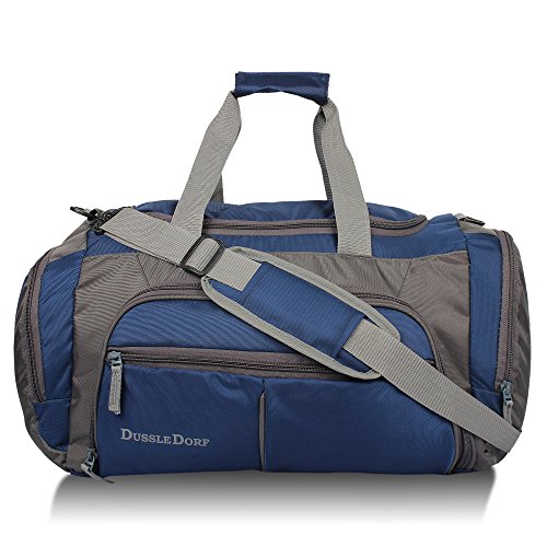 India Desire : Buy Dussle Dorf Polyester 45 Liters Navy Blue and Grey Travel Duffle Bag at Rs. 890 from Amazon