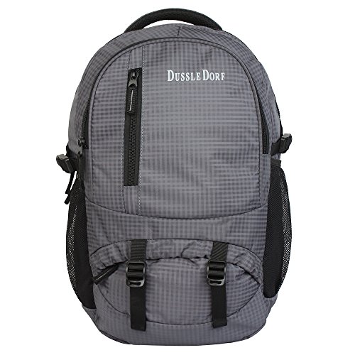 India Desire : Buy Dussledorf gatsby Polyester 25 Liters Grey Laptop Backpack at Rs. 599 from Amazon