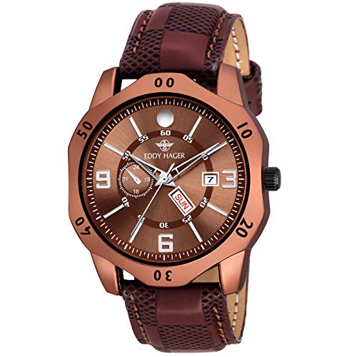 India Desire : Buy Eddy Hager Day & Date Watch - for Men From Rs. 50 At Amazon [MRP Rs 2500]