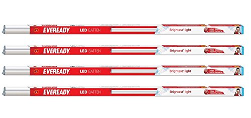 India Desire : Buy Eveready 20W 4 FT 6000K Cool Day Light Batten (Pack of 4) at Rs. 699 from Amazon [Regular Price Rs 1249]
