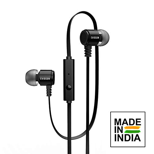 India Desire : Buy Evidson BassFlow X93 Black in-Ear Wired Earphones (Mic/Enhanced HD Bass/Flat Cable/Made in India/Black) at Rs. 299 from Amazon