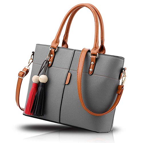 India Desire : Buy Fargo Flames PU Leather Womens Satchel Handbag (Grey_FGO-219-2) at Rs. 299 from Amazon