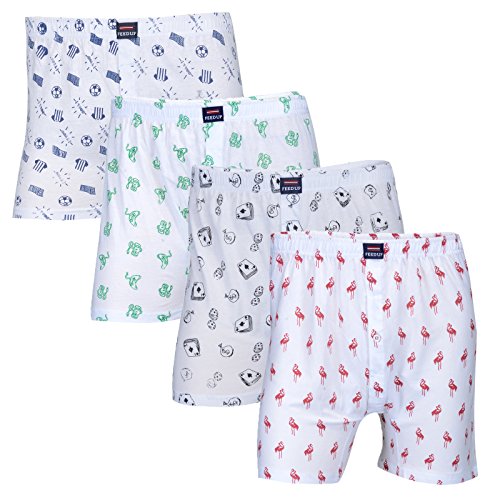 India Desire : Buy Feed Up Men's Cotton Hosiery Boxers Pack of 4 At Rs. 549 from Amazon [Selling Price Rs 2099]