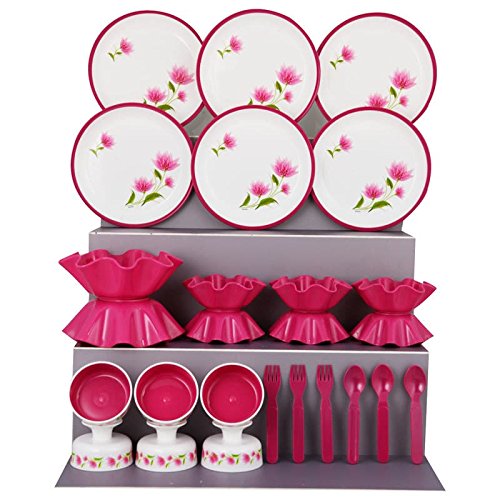 India Desire : Buy Festival 44 Pc Serving Set - Pink Lily at Rs. 899 from Amazon [MRP Rs 2250]