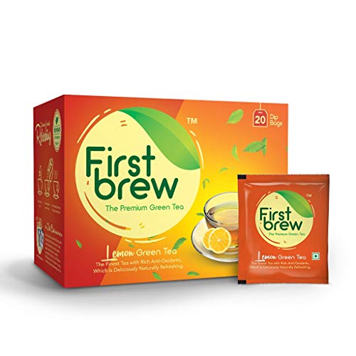 India Desire : Buy First Brew Green Tea, Lemon, 20 Tea Bags at Rs. 101 from Amazon [MRP Rs 249]