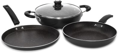 India Desire : Buy Flipkart SmartBuy Induction Bottom Splatter Finish Cookware Set of 3Â at Rs. 799 from Flipkart [Regular Price Rs 1049]